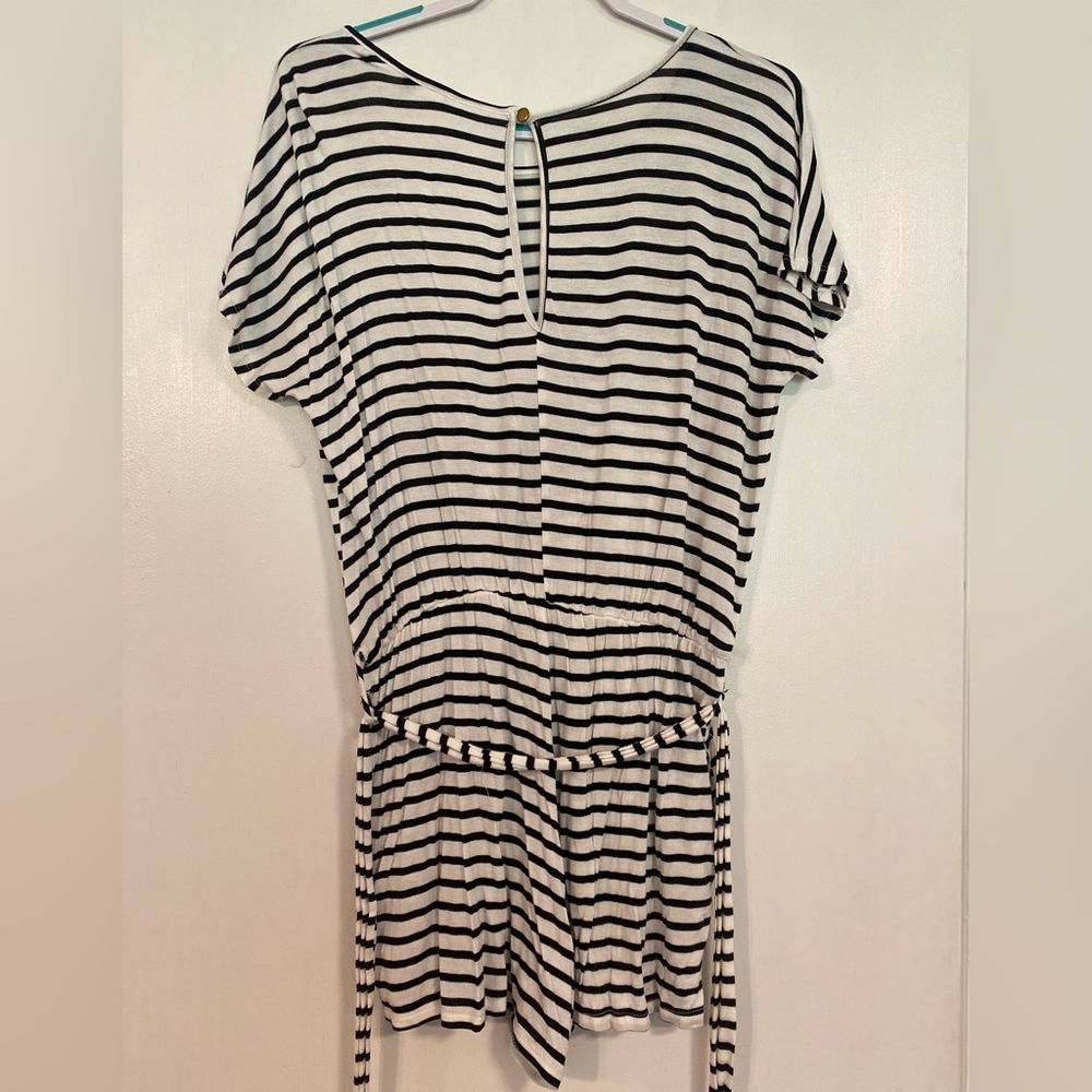 Heimish USA Striped Round Neck Short Sleeve Romper - Size Large - Picture 6 of 6